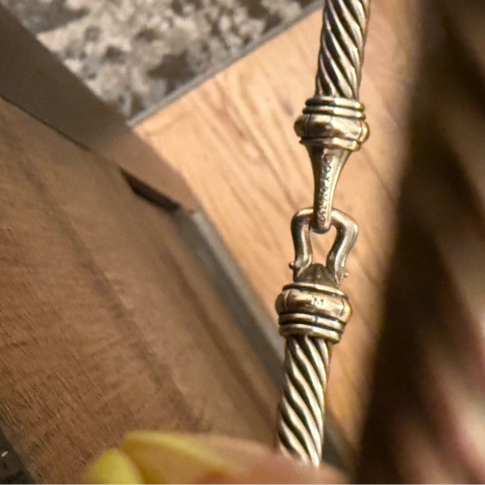 David Yurman 4mm buckle cable bangle - Picture 5 of 10